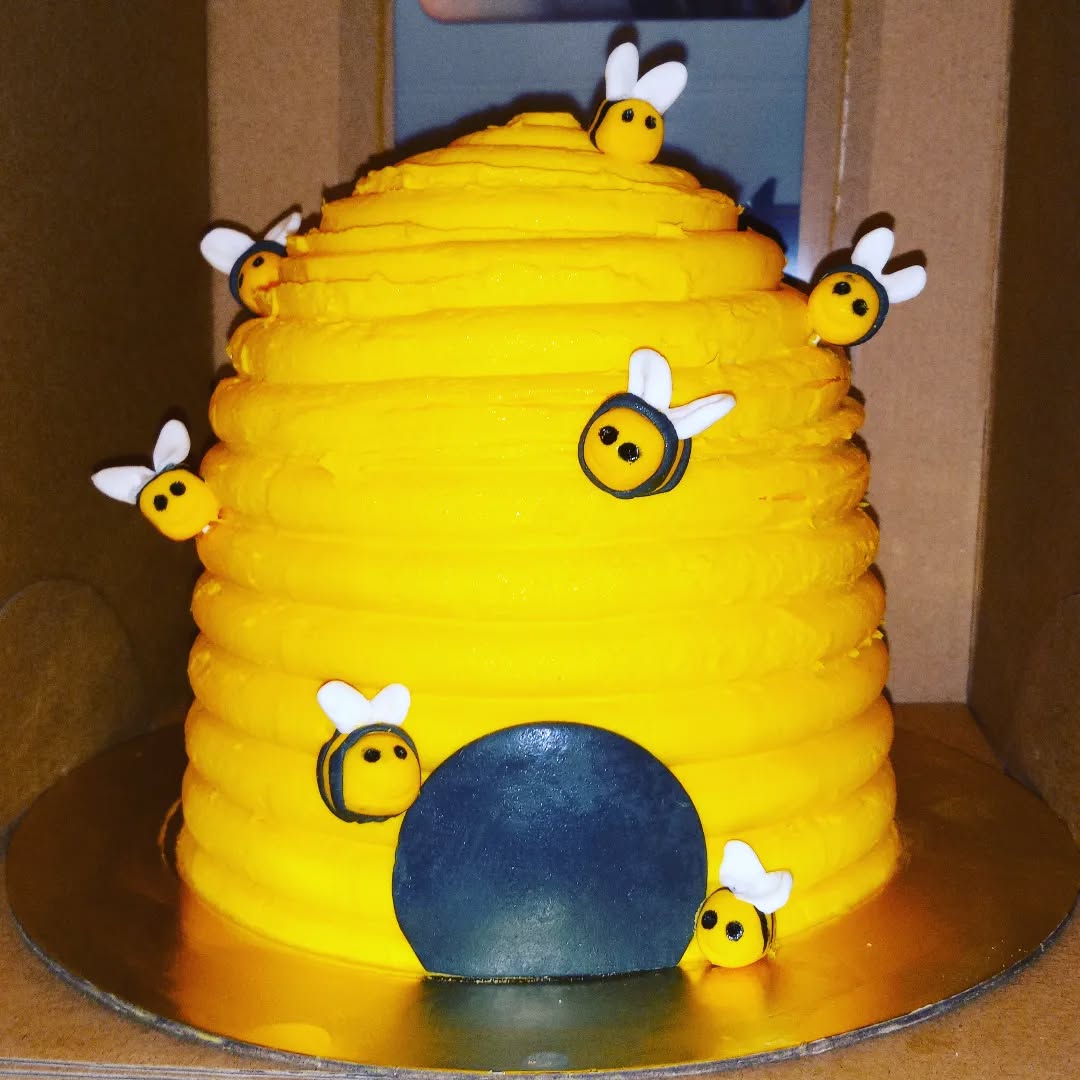 Bumble Bee Custom Cake- 6 Inch Buttercream