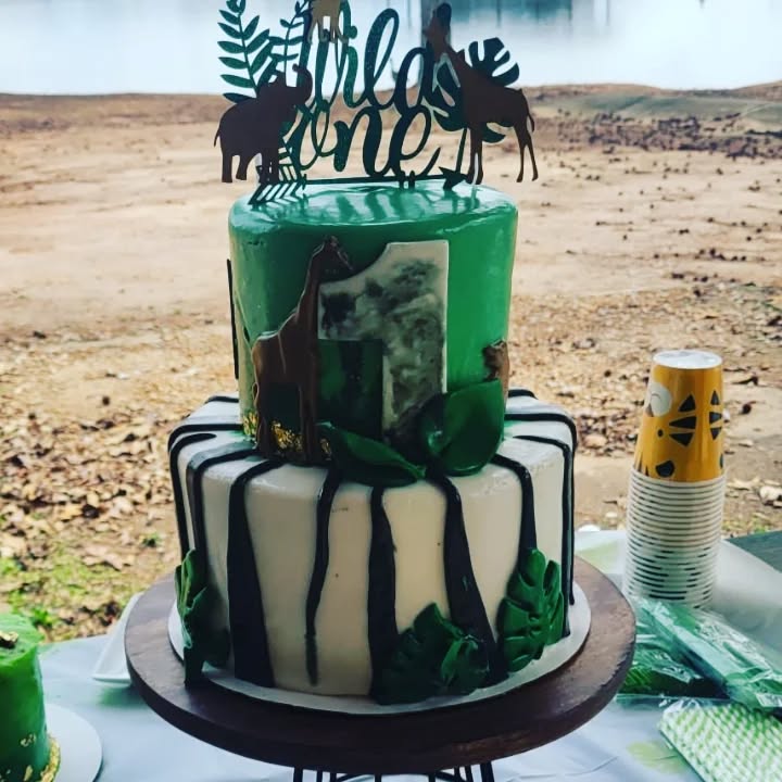 Custom "Wild One" Theme Birthday Cake- 1st Birthday Cake