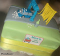Custom 1/4 Sheet Cake- Car Wash Theme- Fondant